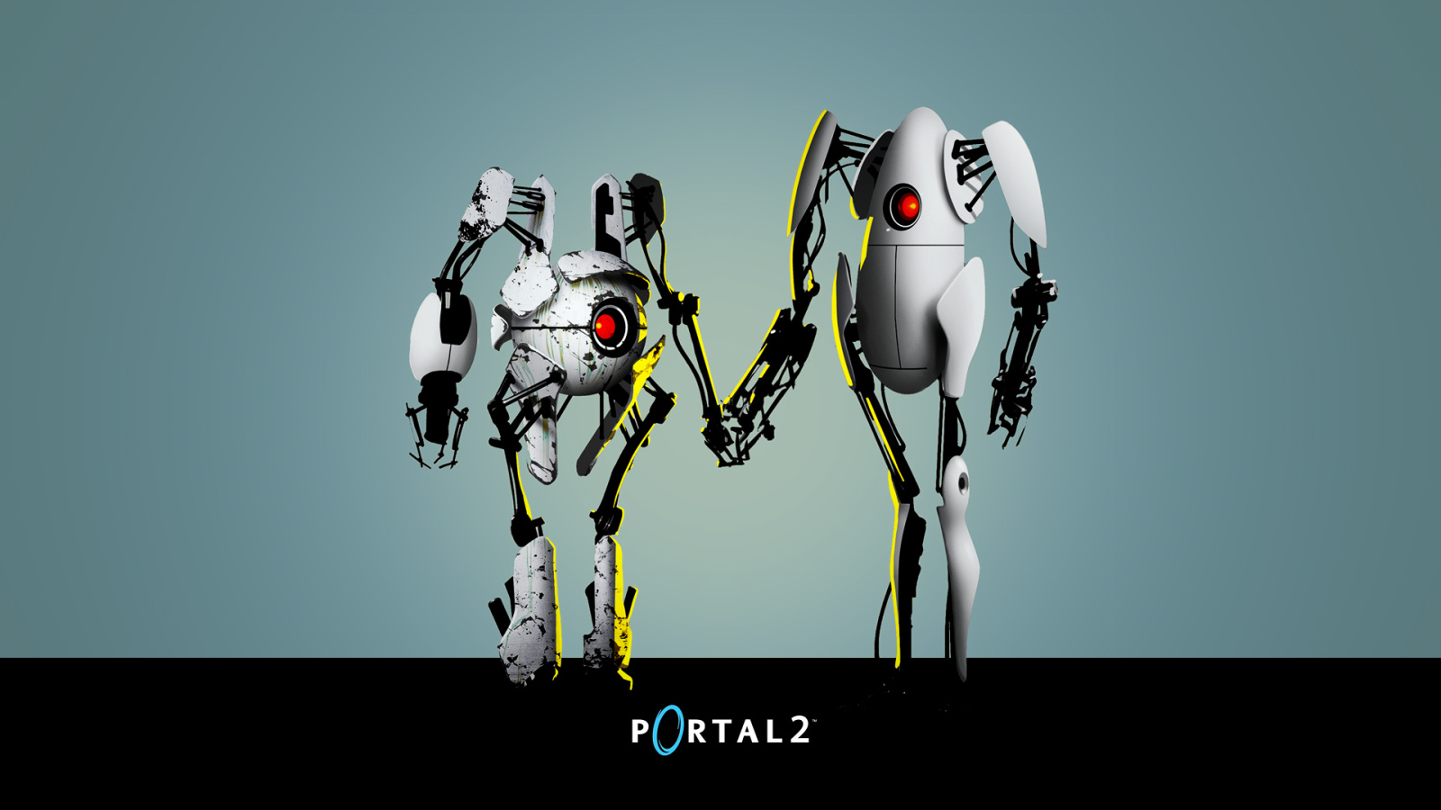Два робота из Портал 2