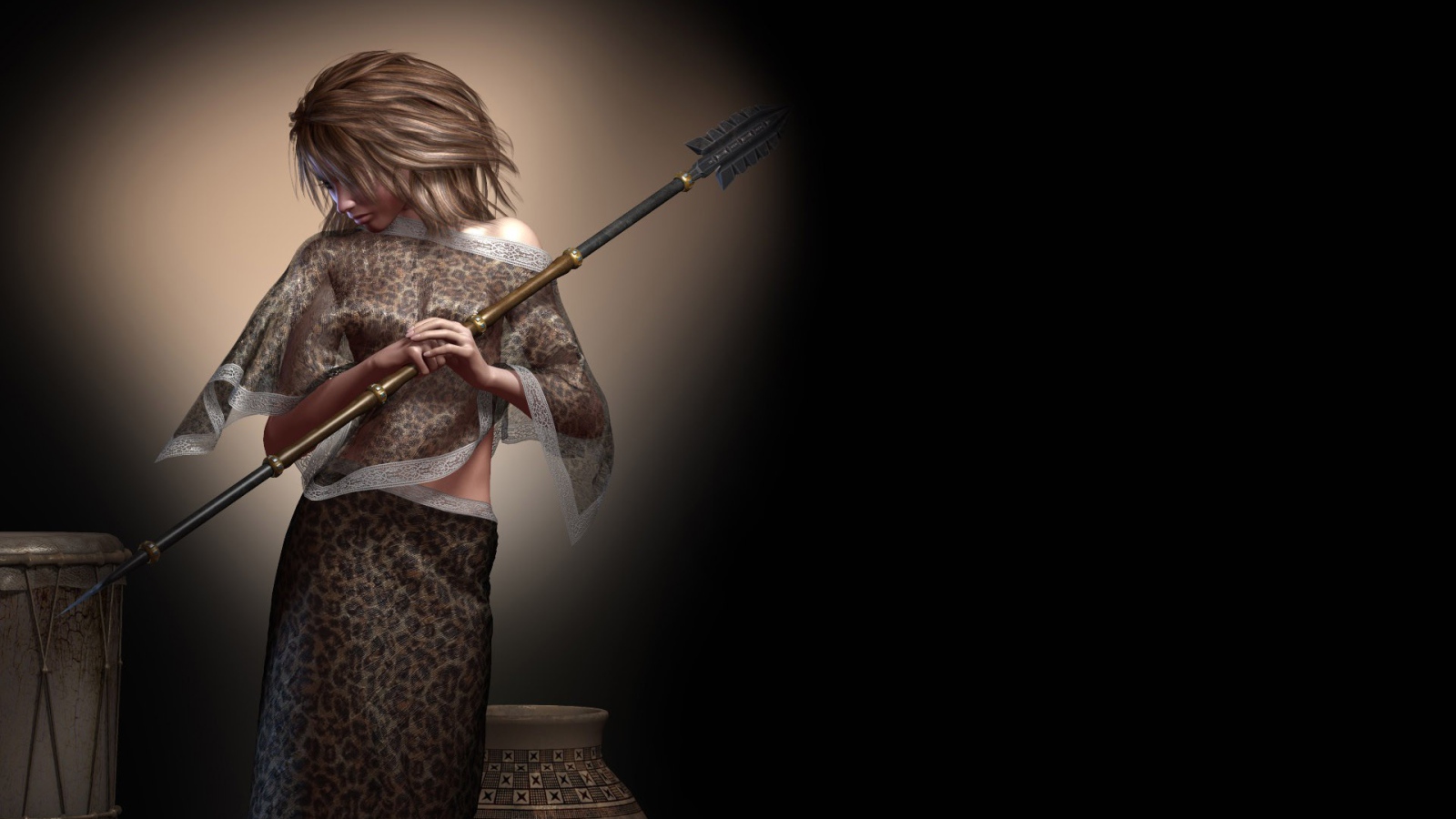 Девушка с копьем