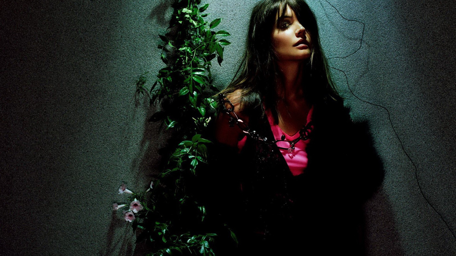 Женщина у стены