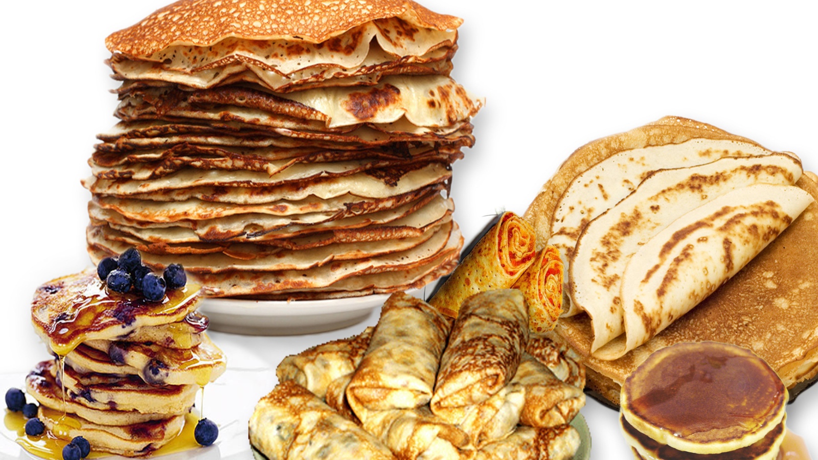 Abundance of pancakes on Shrove Tuesday