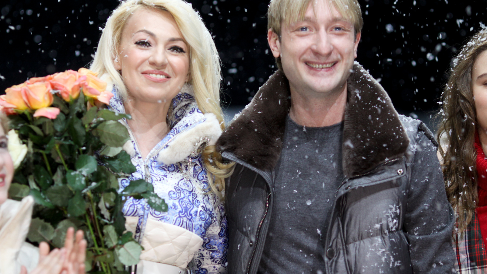 Евгений Плющенко с женой