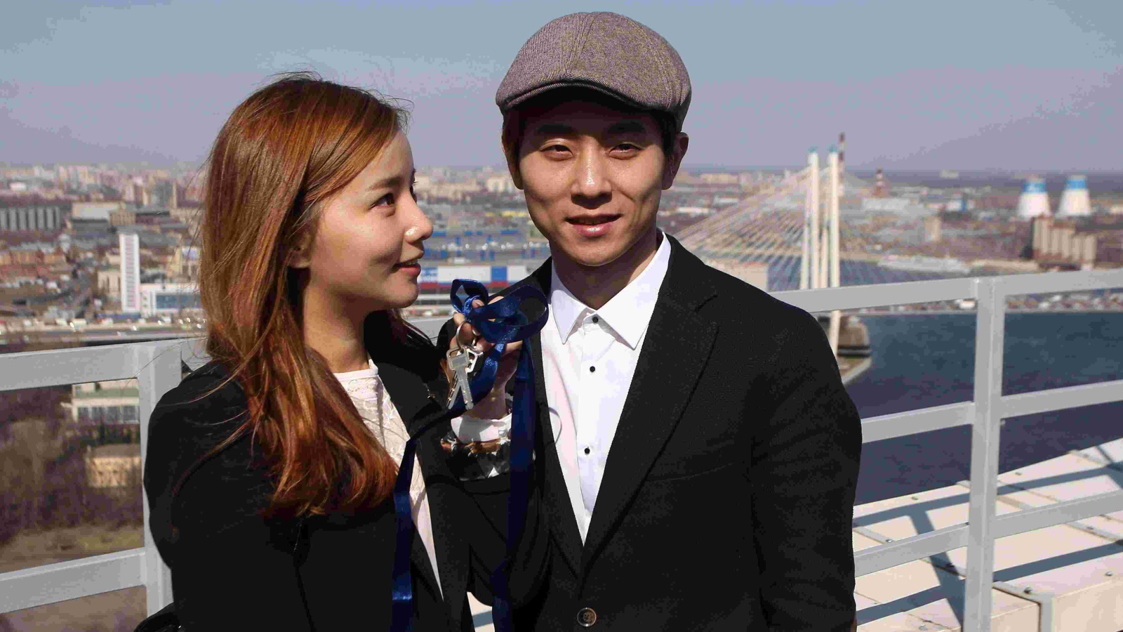 Виктор Ан с женой