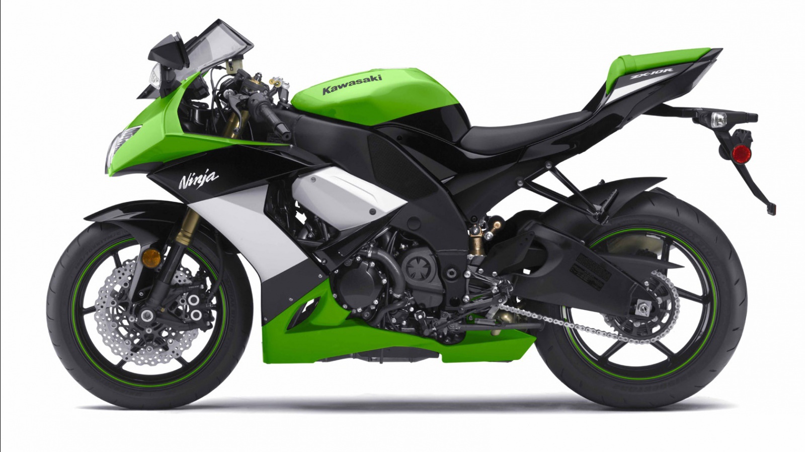 Мотоцикл Kawasaki Ninja ZX10R зеленый