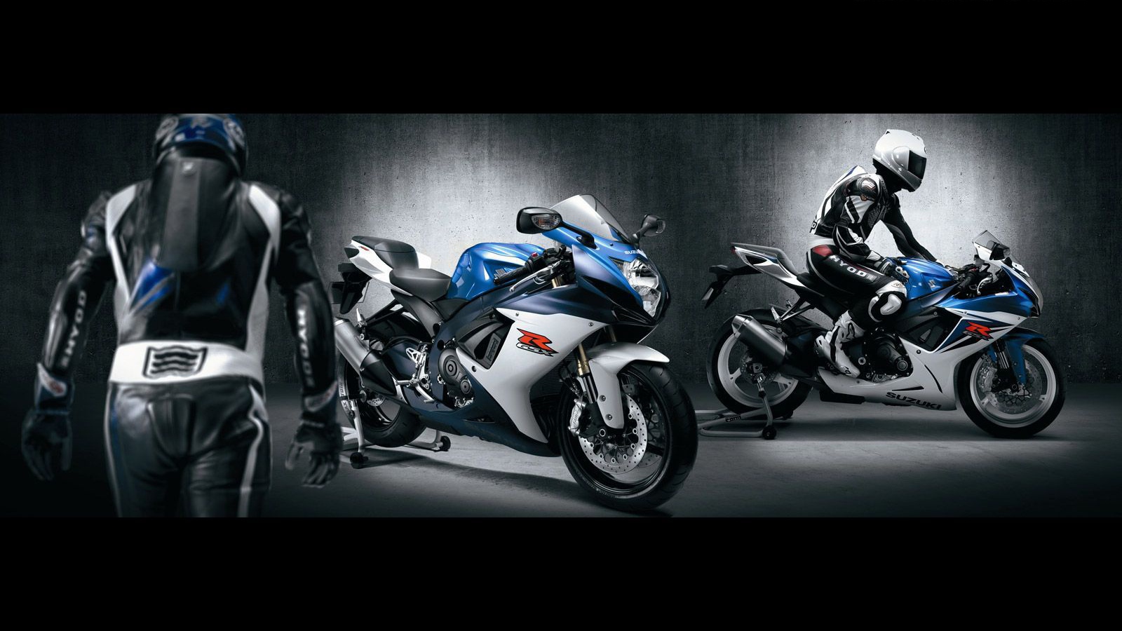 Новый мотоцикл на дороге Suzuki  GSX-R 600