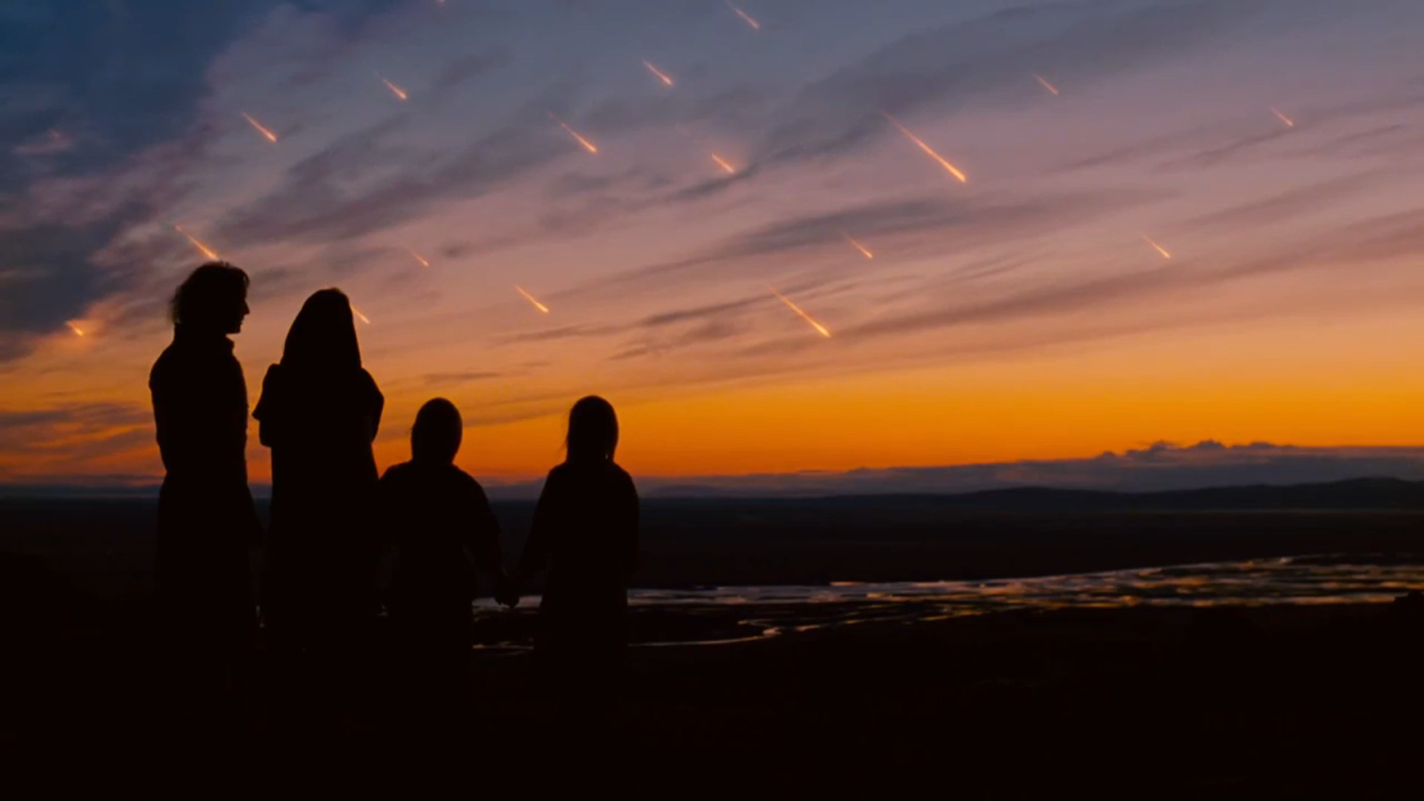 Ной люди смотрят на город