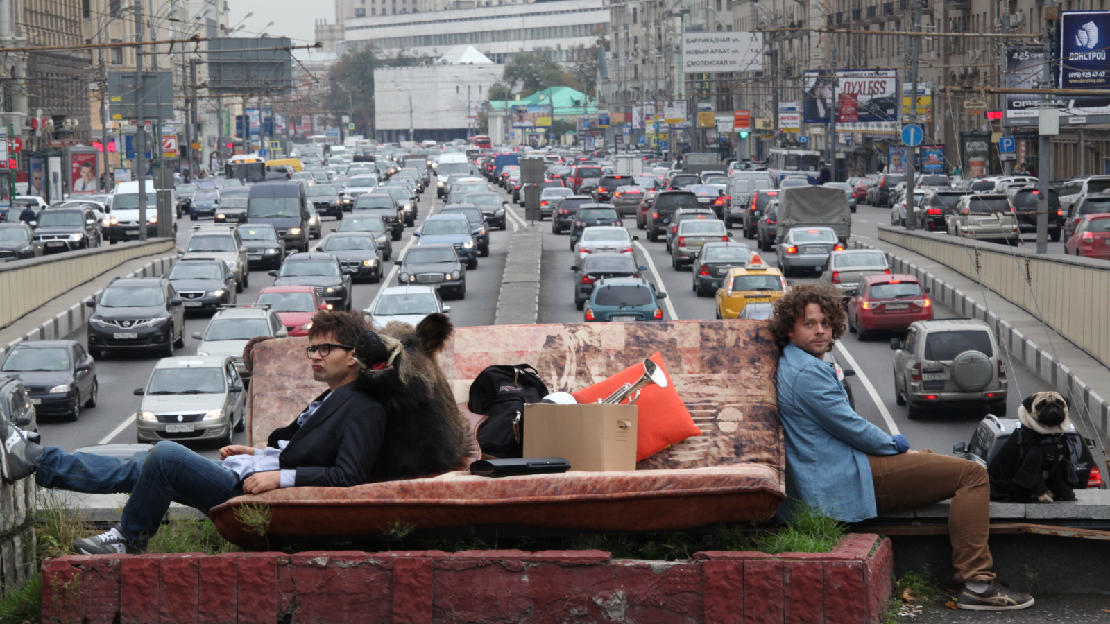 Одноклассники.ru НаCLICKай удачу на фоне Москвы