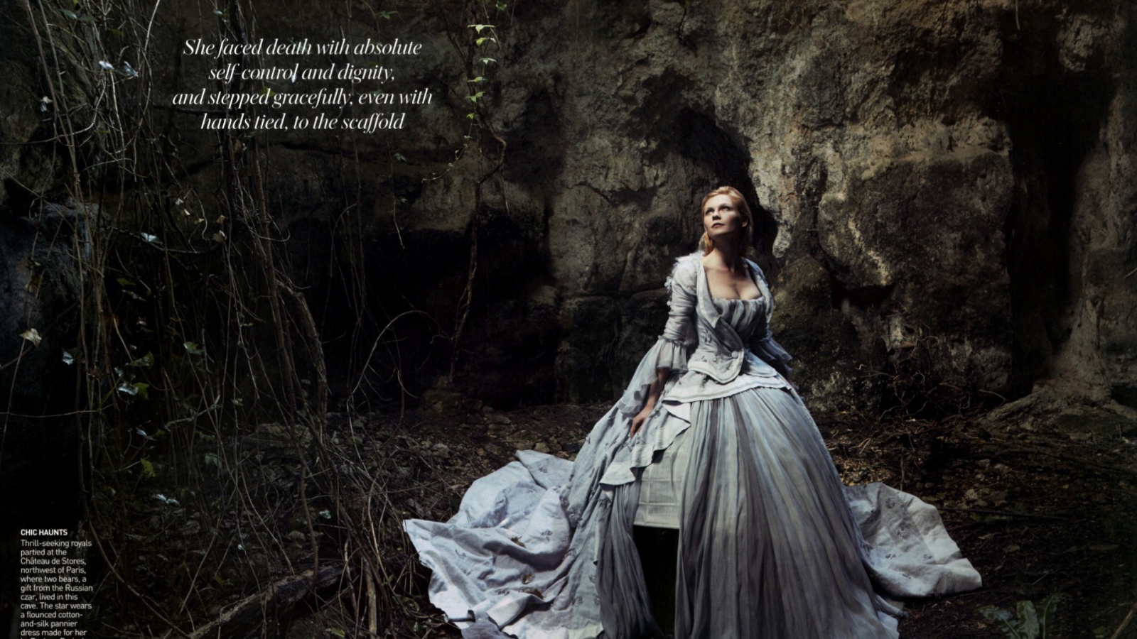 Актриса в роли Марии Антуанетты