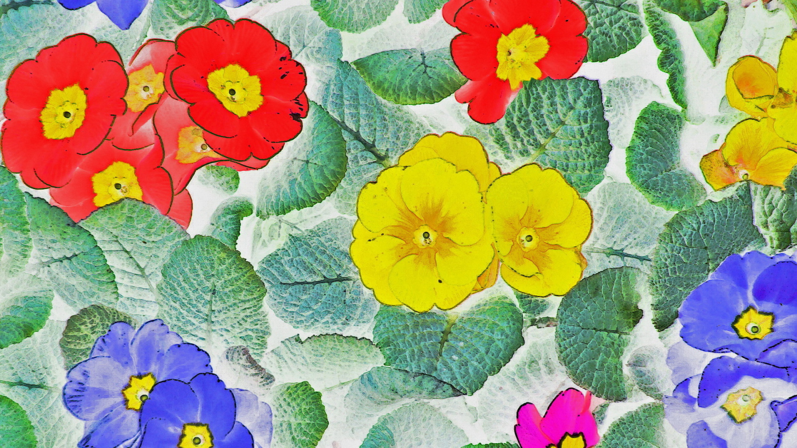 Цветочные обои