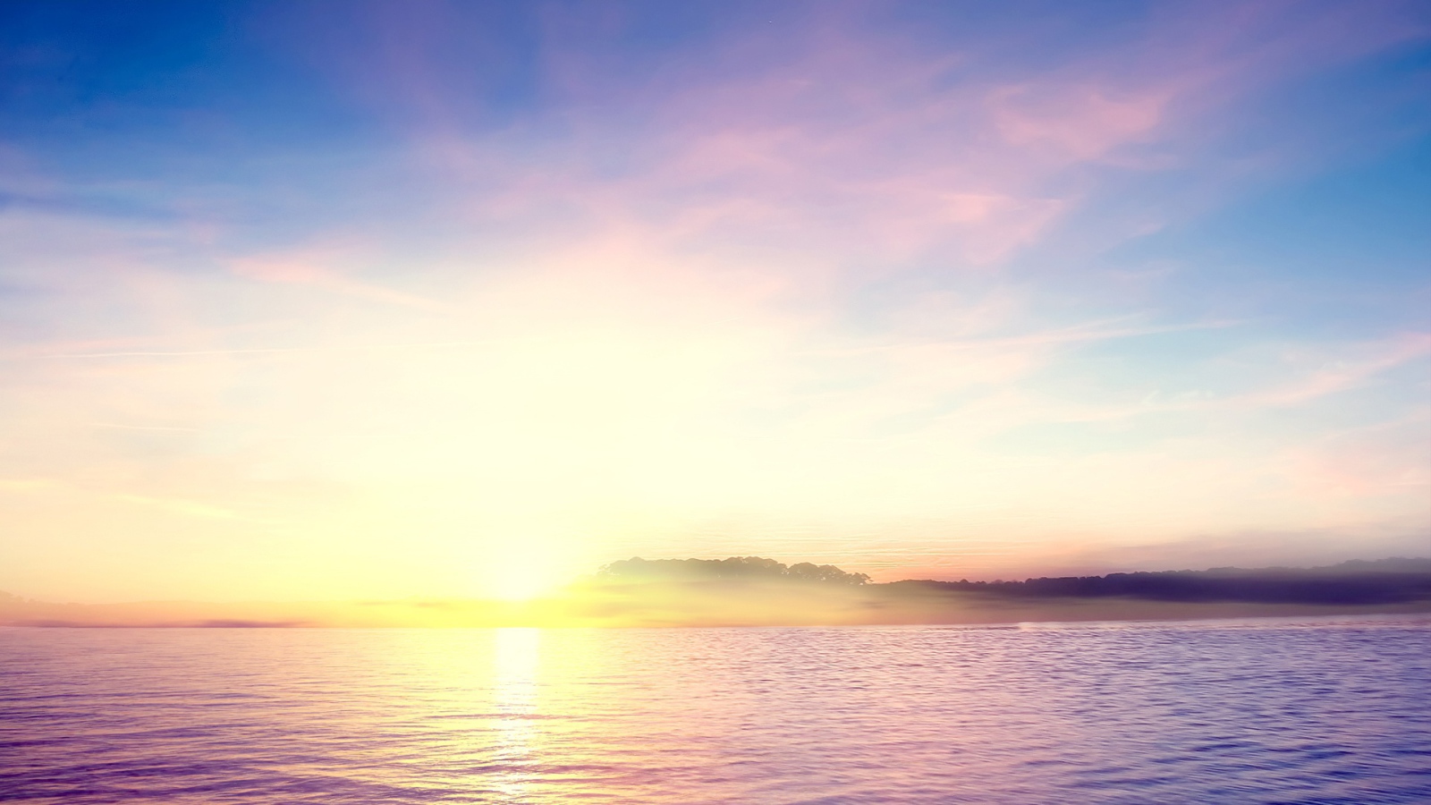 Закат на тропическом острове