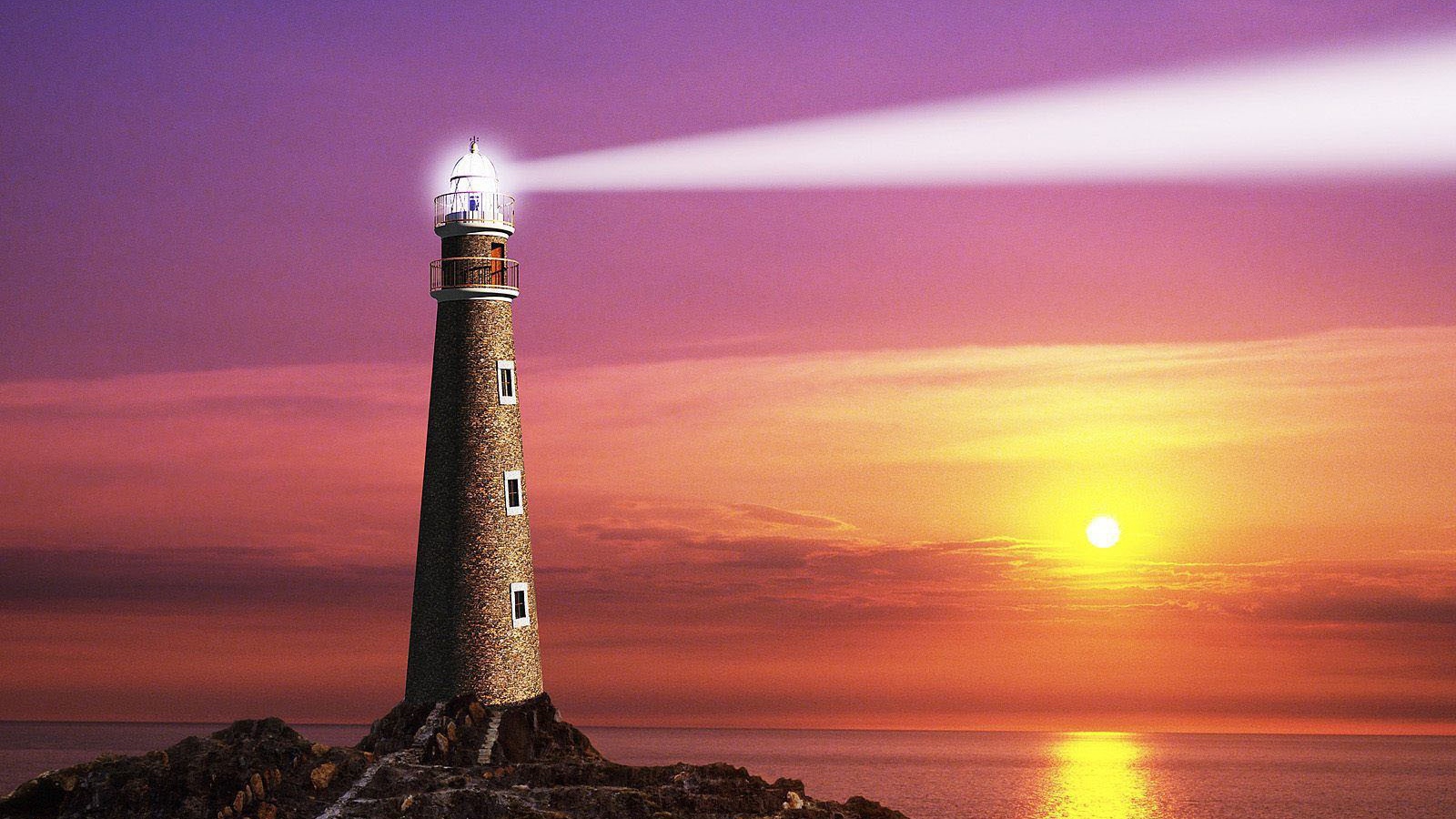 Луч света от маяка