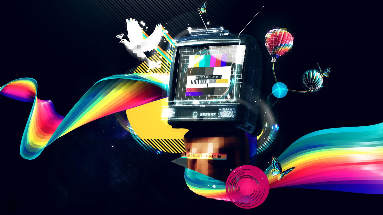 Абстракция с телевизором