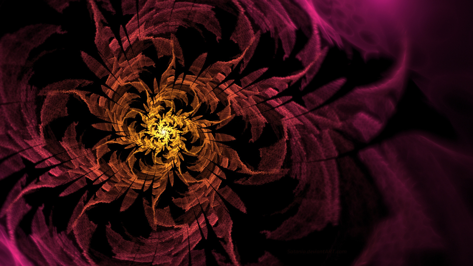 Спиральный цветок