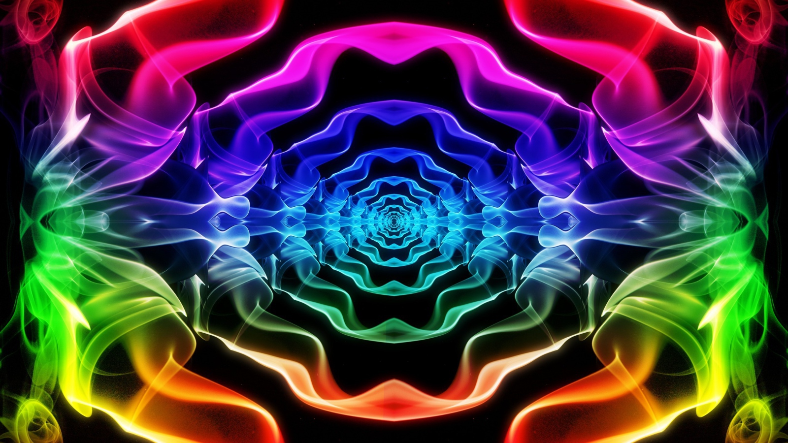 Абстрактный цветной тоннель