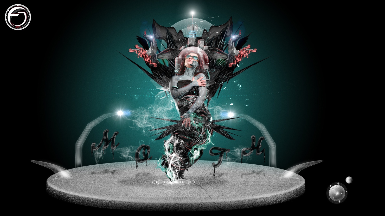 Абстракция с женщиной