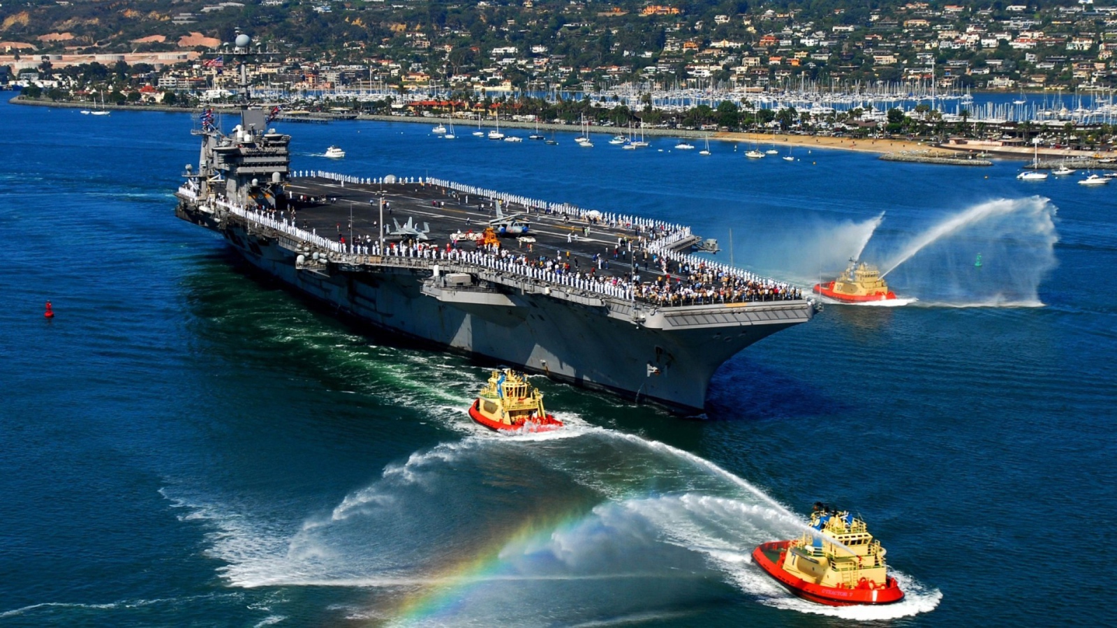 Авианосец на буксирах