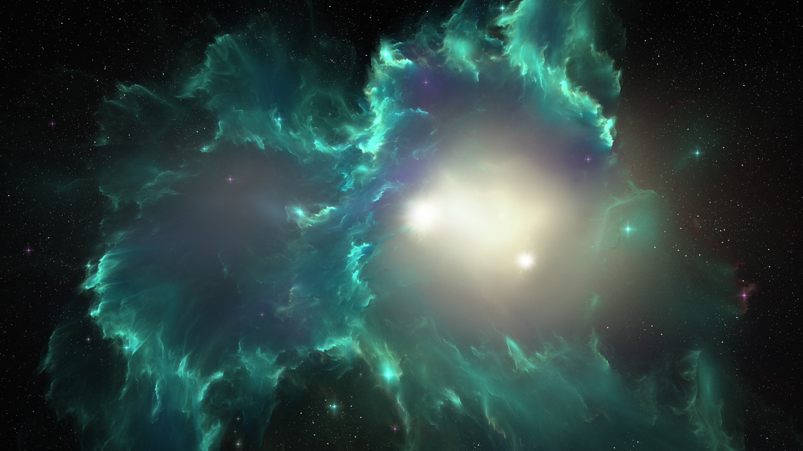 Зеленая огненная туманность