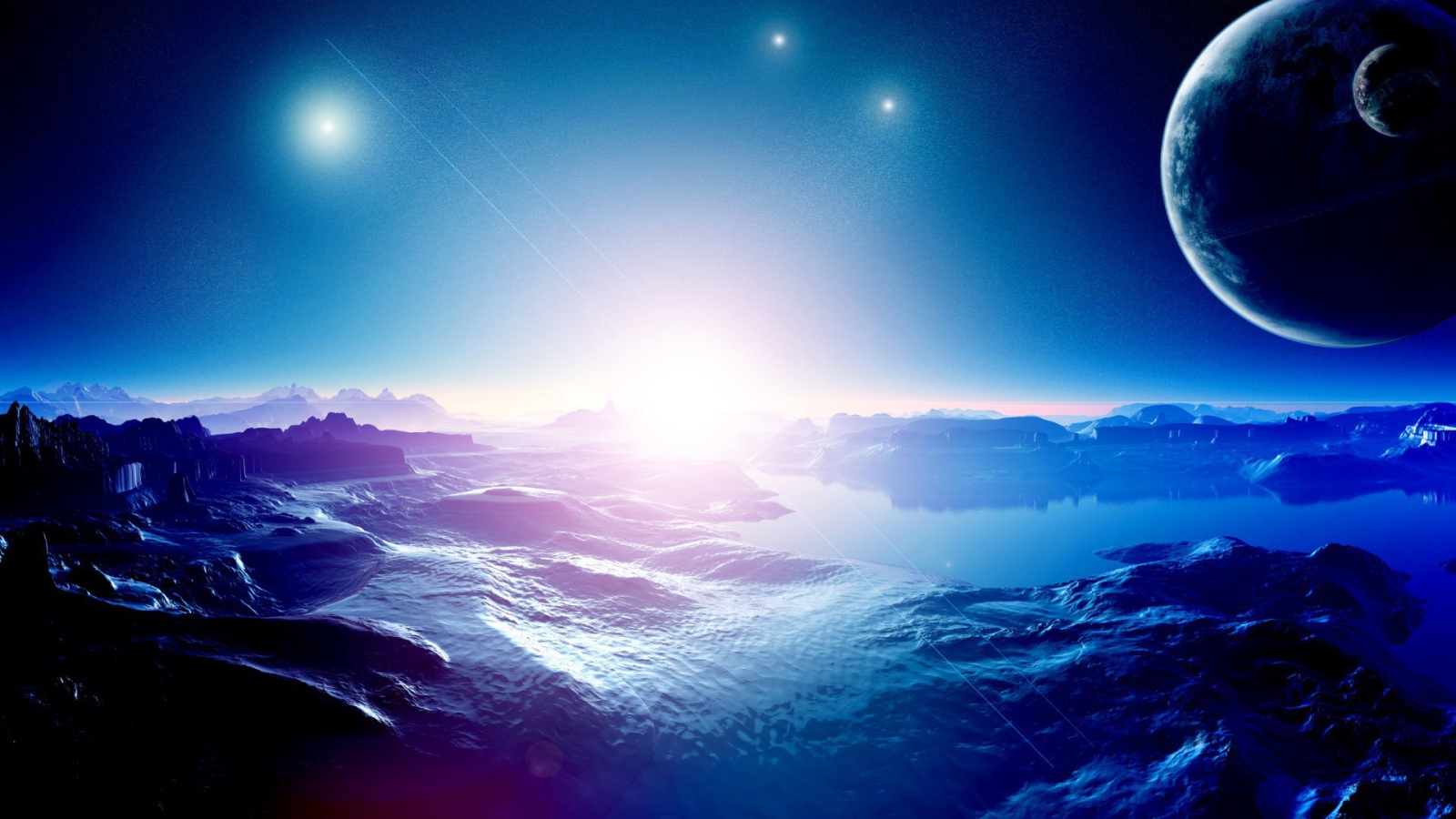 Поверхность одной из планет