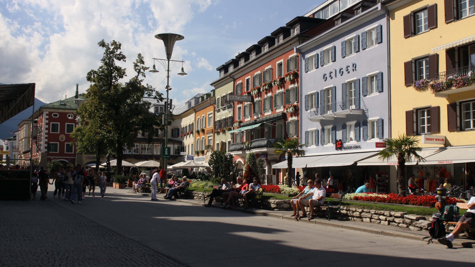 Площадь на курорте Лиенц, Австрия