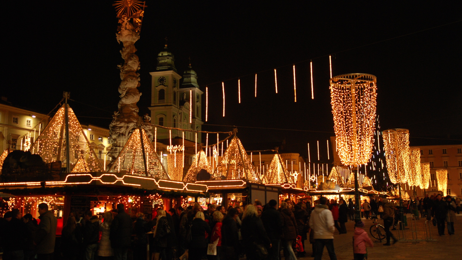 Рождество в городе Линц, Австрия