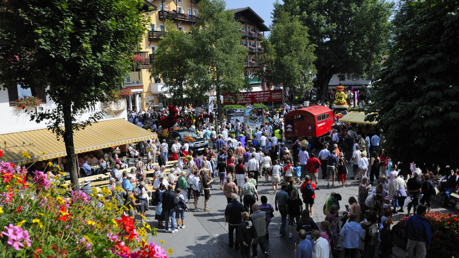 Ярмарочная площадь на курорте Зеефельд, Австрия
