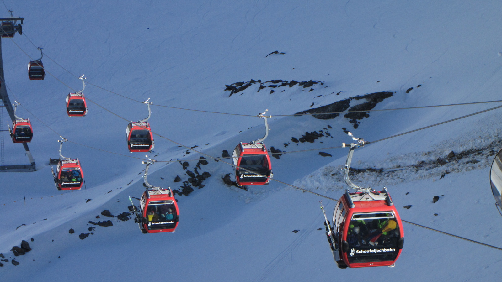 Горнолыжный подъемник в городе Нойштифт, Австрия