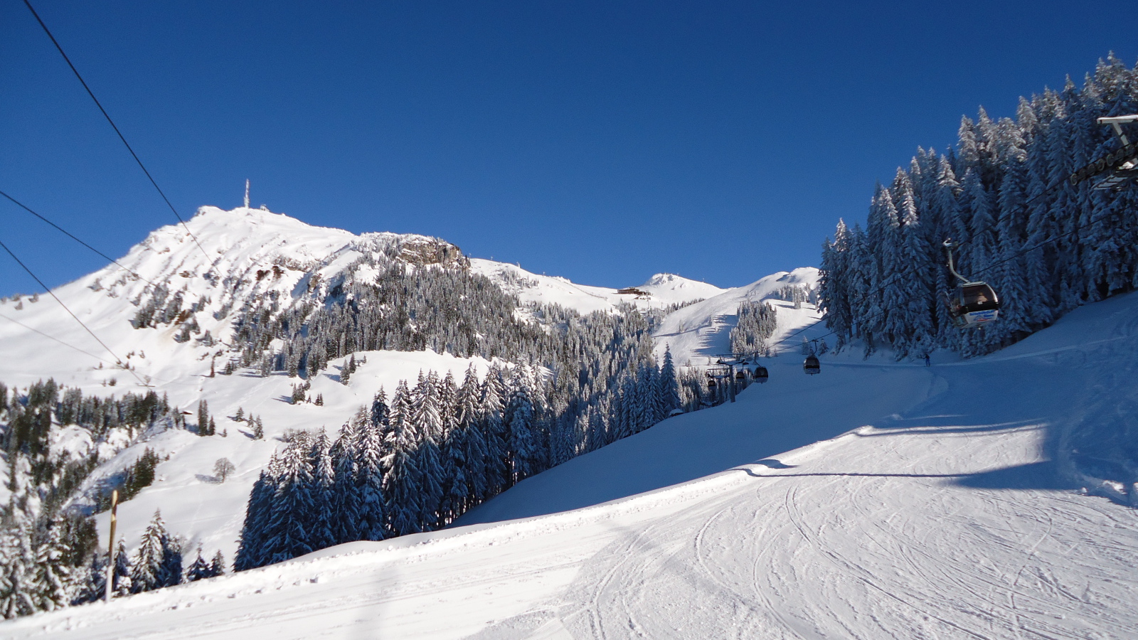 Лыжная трасса на курорте Китцбюэль, Австрия