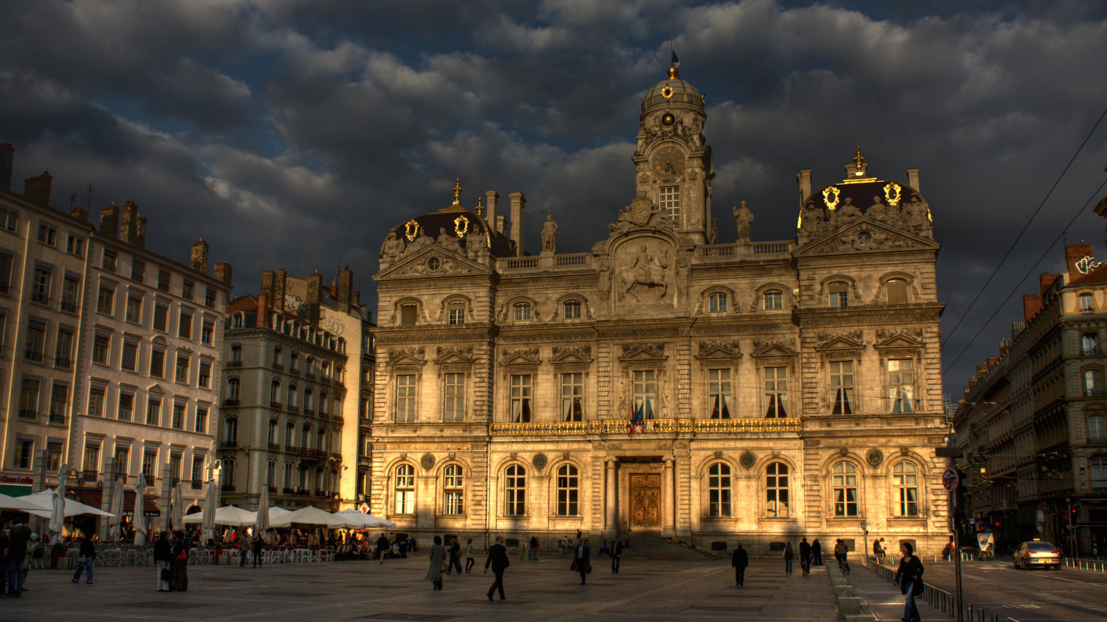 Площадь в городе Лион, Франция