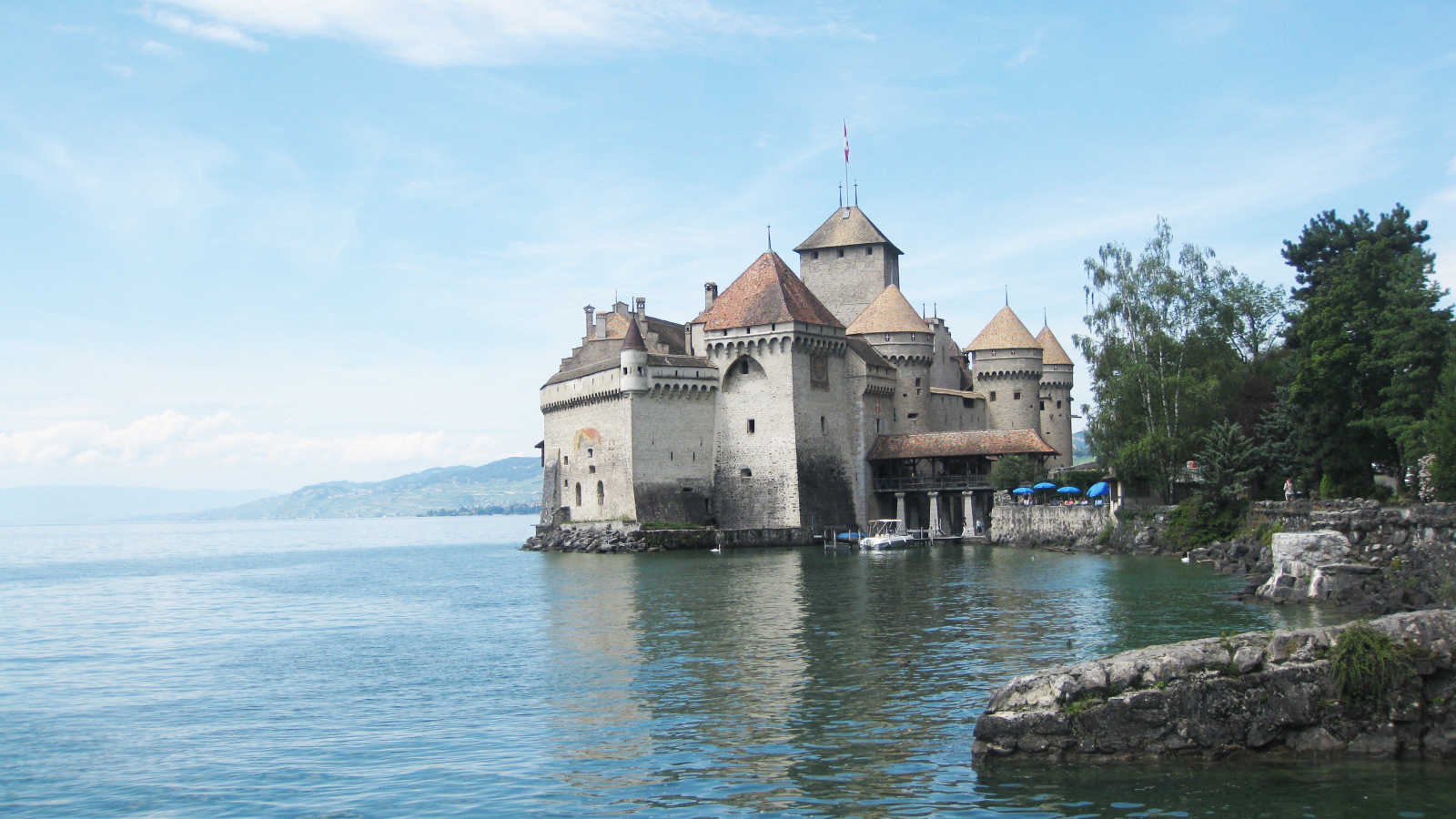 Castle in the resort of Evian, France