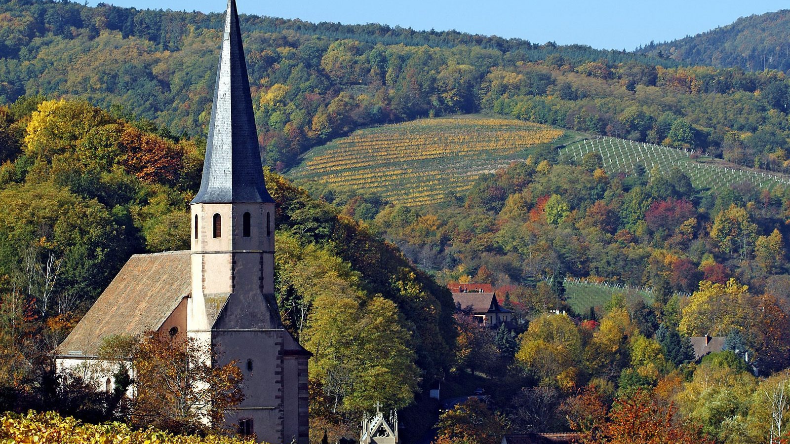 Церковь в Эльзасе, Франция