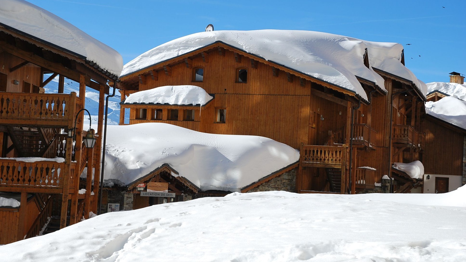 Заснеженный дом на горнолыжном курорте Валь-Торанс, Франция