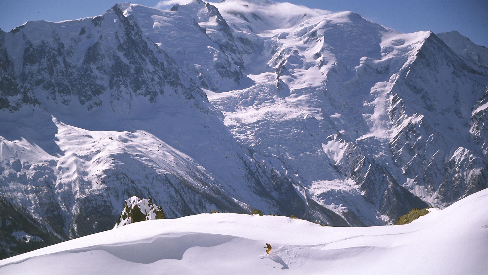 Катание на лыжах на курорте Шамони, Франция