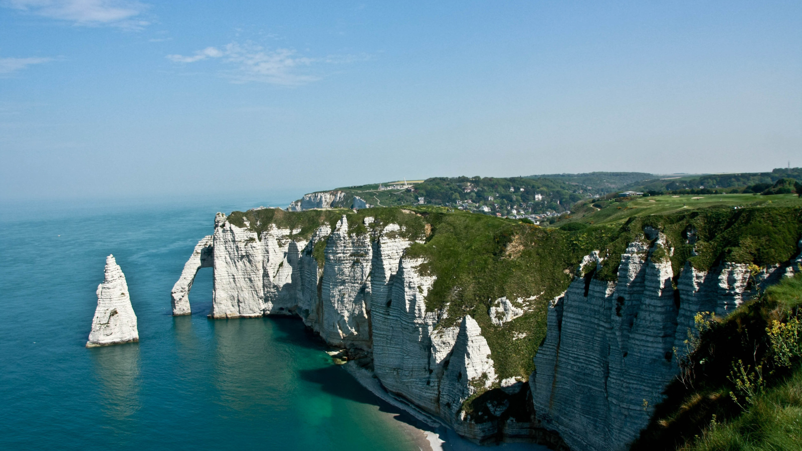 Белые скалы в Нормандии, Франция