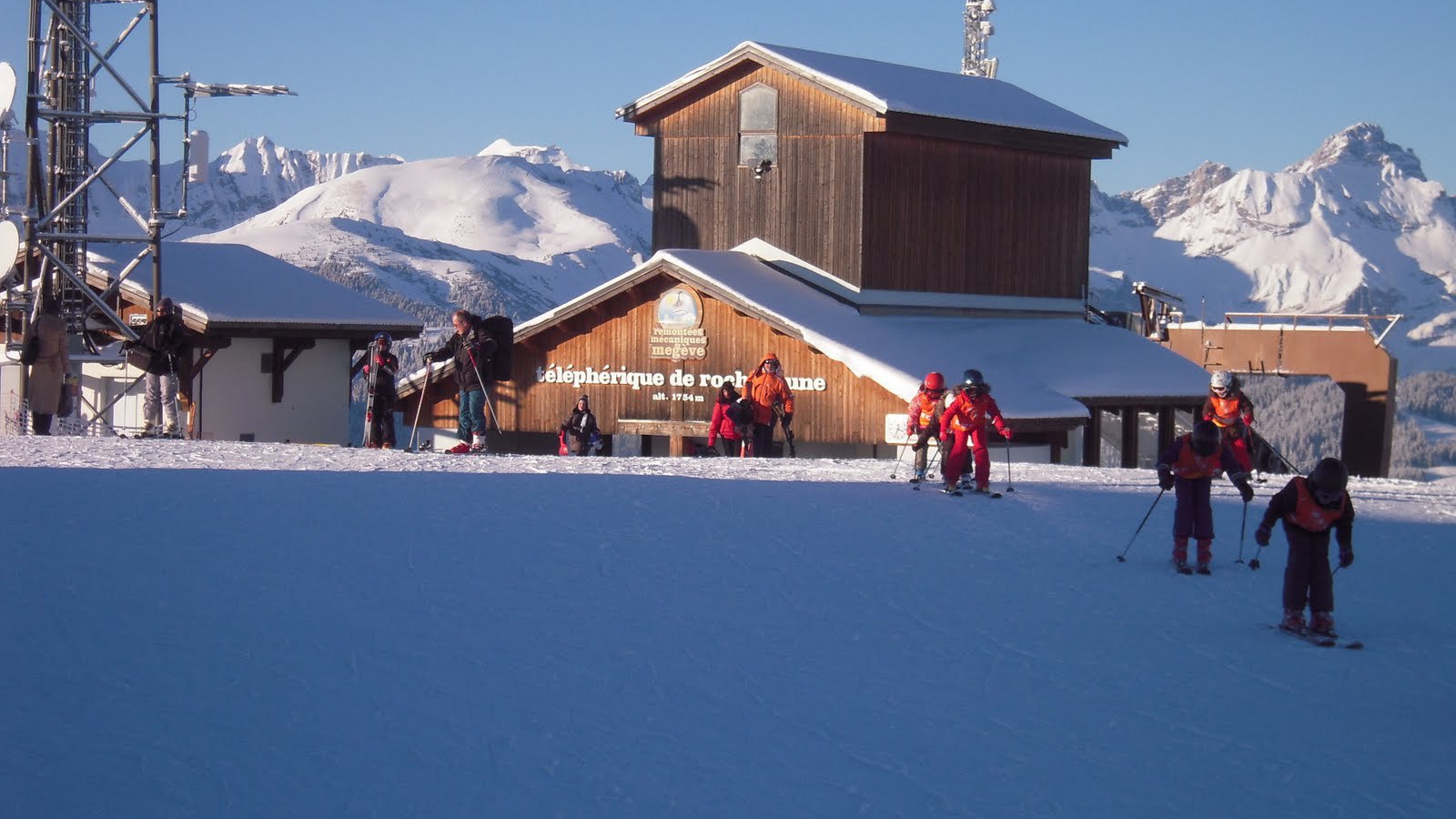 Лыжная трасса на горнолыжном курорте Межев, Франция