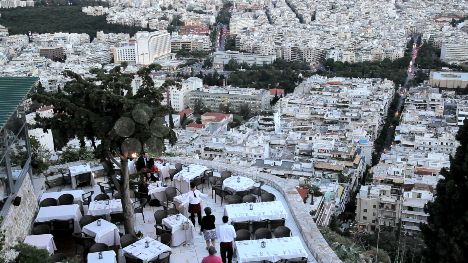 Ресторан на холме в Афинах