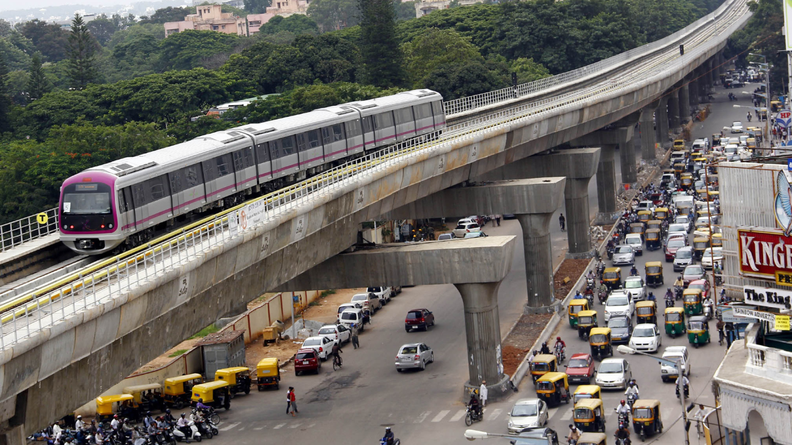 Транспортное движение в Бангалоре