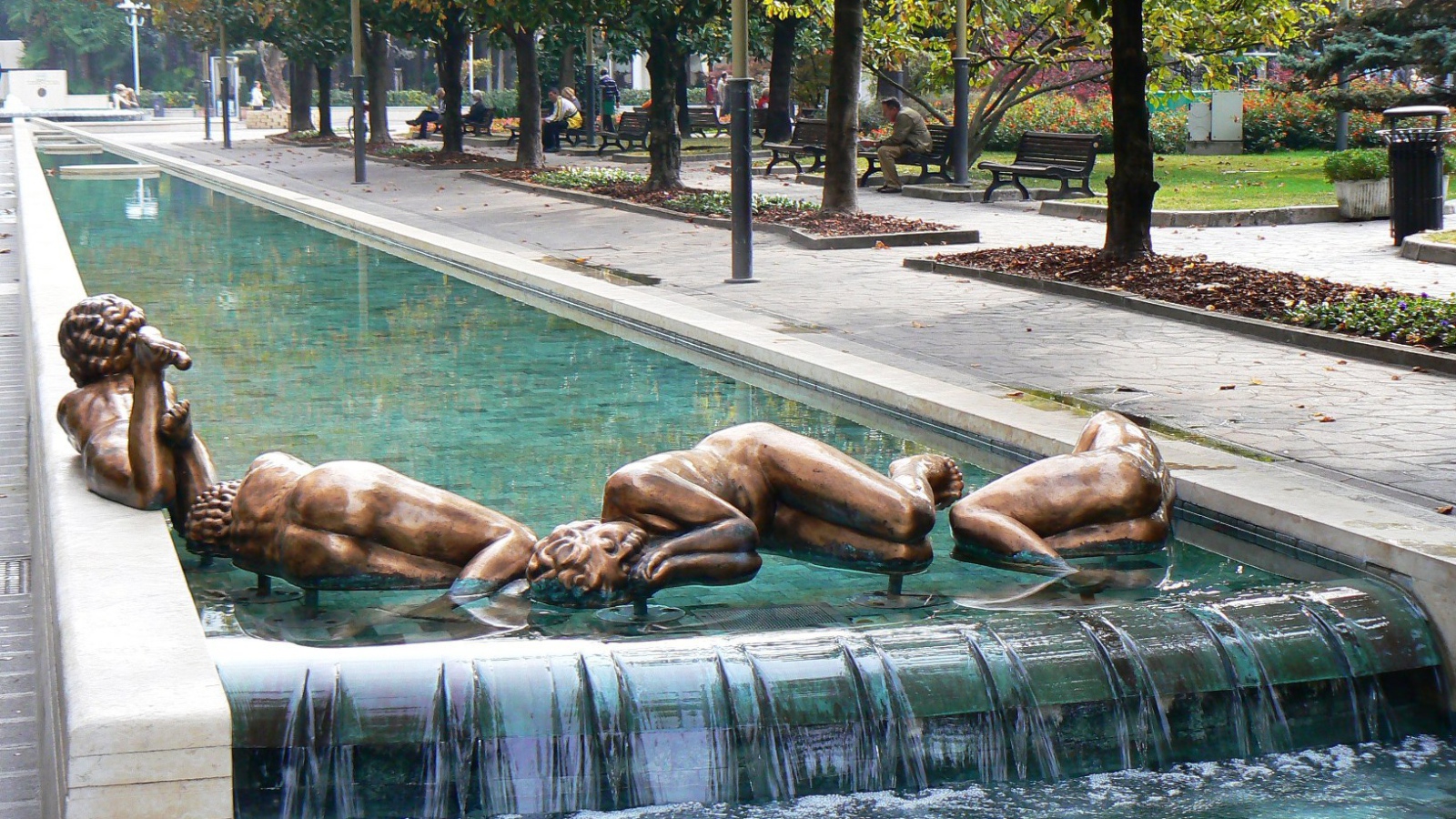 Парк на курорте Абано Терме, Италия