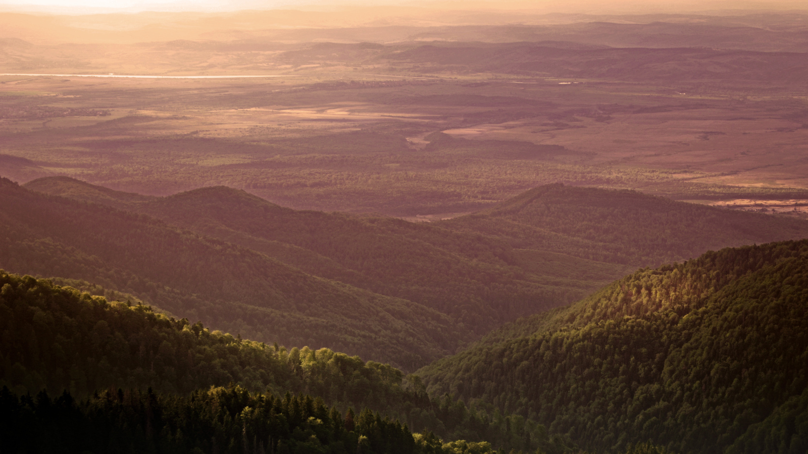 Горная местность в Румынии