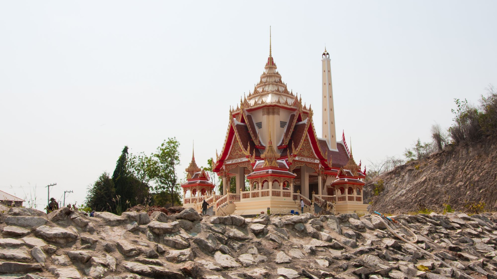 Temple on the coast in the resort of Hua Hin, Thailand