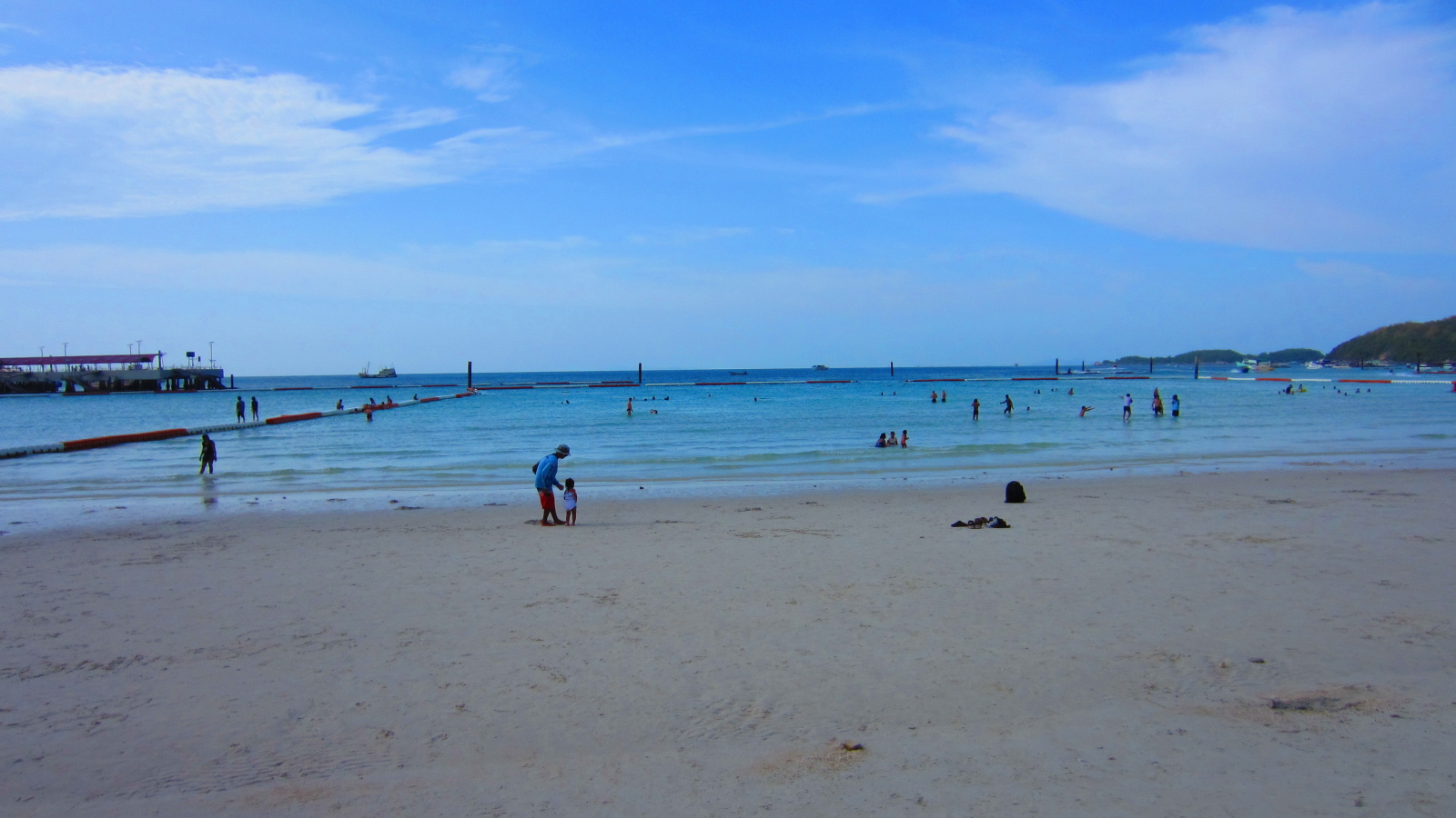 The beach on the resort island of Koh Larn, Thailand