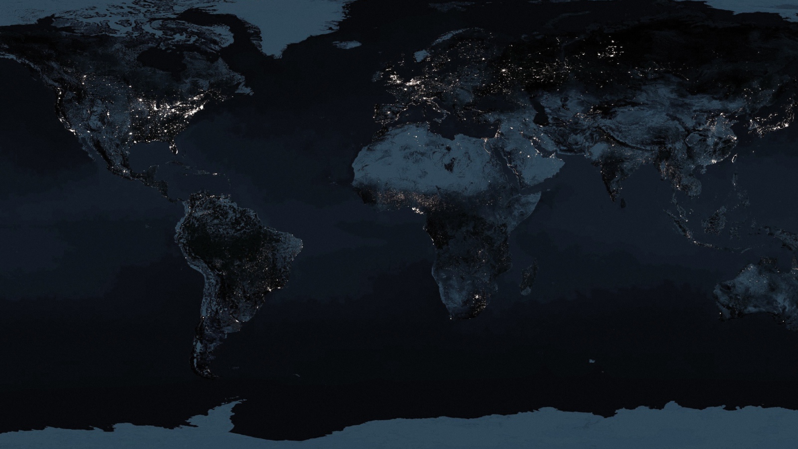 Ночная карта Мира