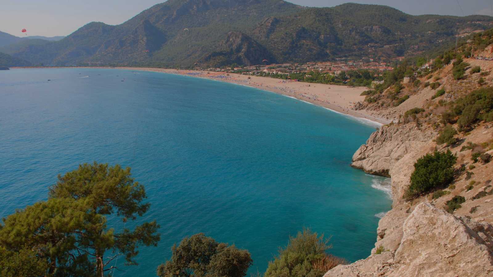 Бескрайний пляж Фетхие, Турция