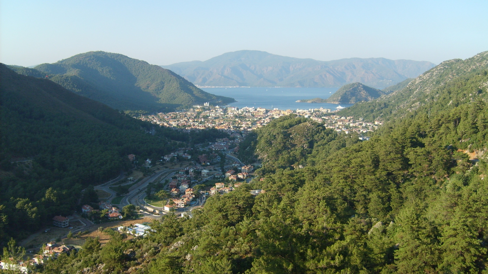 Панорамный вид на Мармарис, Турция