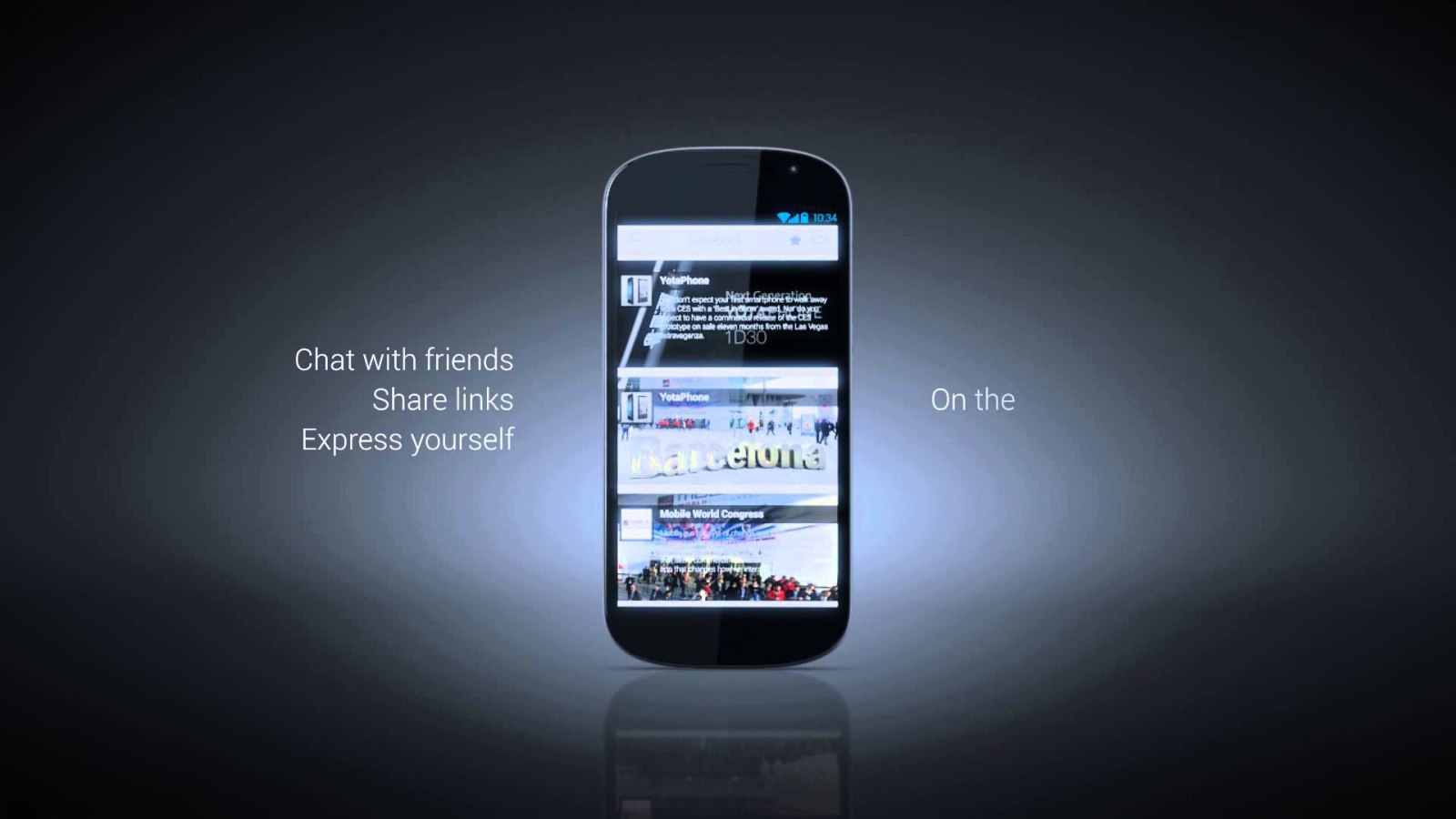 Реклама смартфона YotaPhone 2