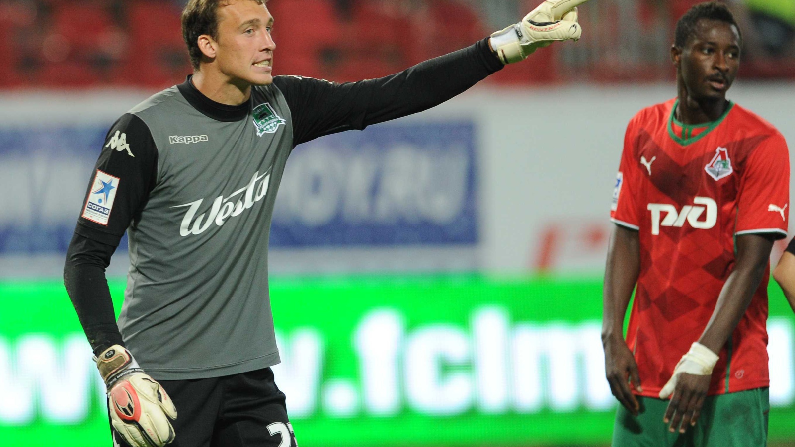 Александр Фильцов вратарь Краснодара на поле