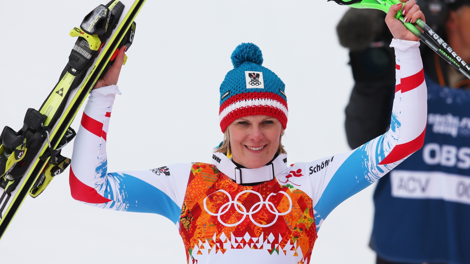 Австрийская лыжница Николь Хосп на олимпиаде в Сочи
