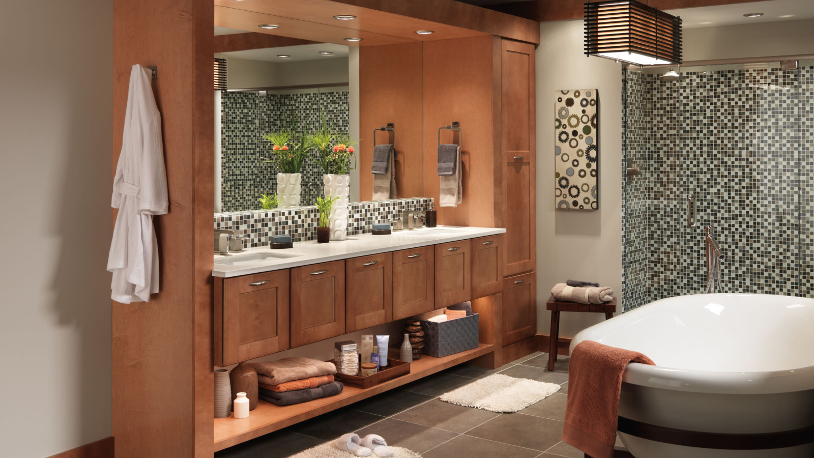 Шкафы с зеркалом для ванной