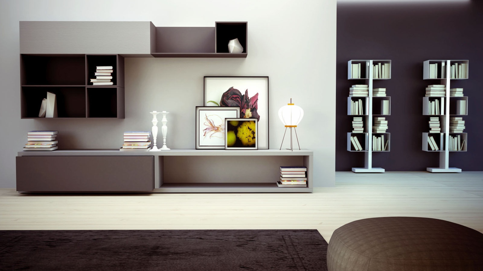 Мебель из блоков для гостиной