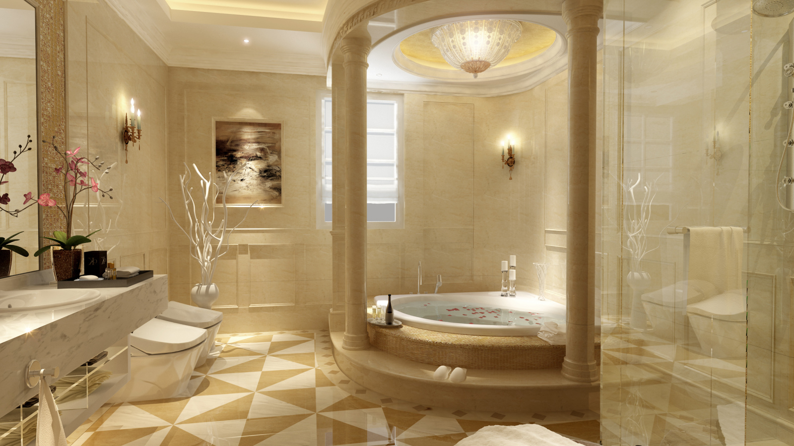 Роскошная ванная комната