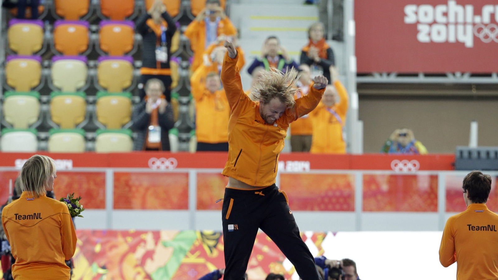 Михел Мюлдер из Нидерландов золотая и бронзовая медаль в Сочи 2014 год