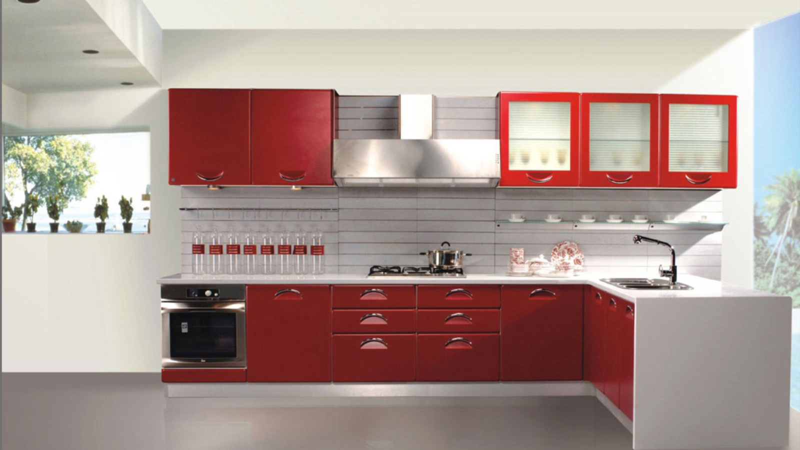 Современная светлая кухня